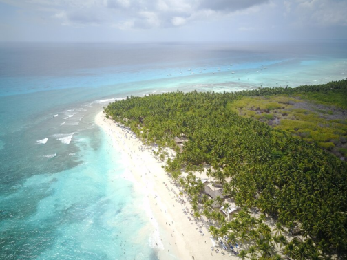 Aerial view of the Swahili Coast