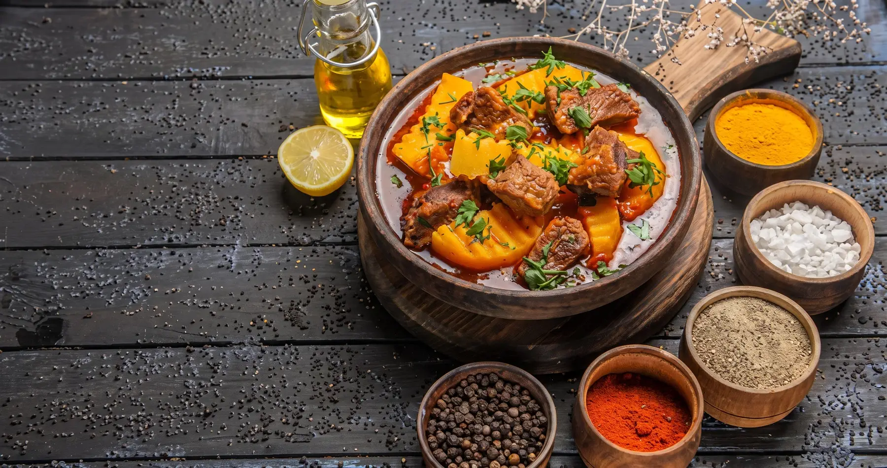 Dining at Swahili Coast Villas: a table laid for service
